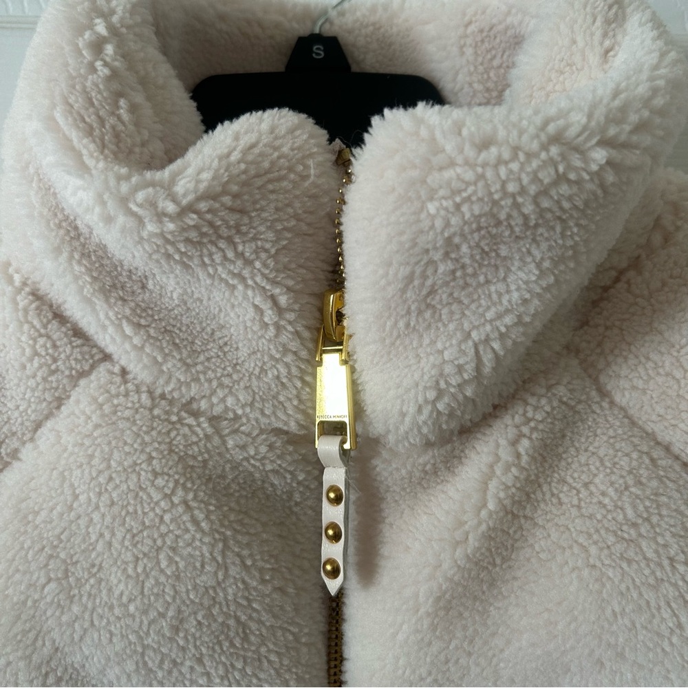 NWT Rebecca Minkoff Cream Puffer Jacket - Picture 5 of 10